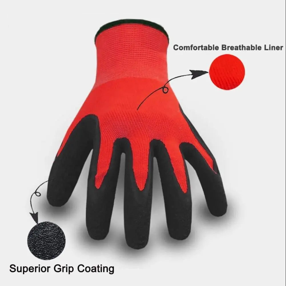 Work Gloves, Protective Work Gloves, Anti-Slip Textured Hand Protector, Universal Wear Resistant Glove, Breathable Working Glove for Woodworking, Construction Site, Farm Work, Garden Tools, Construction Gear, Work Gloves Ultimate