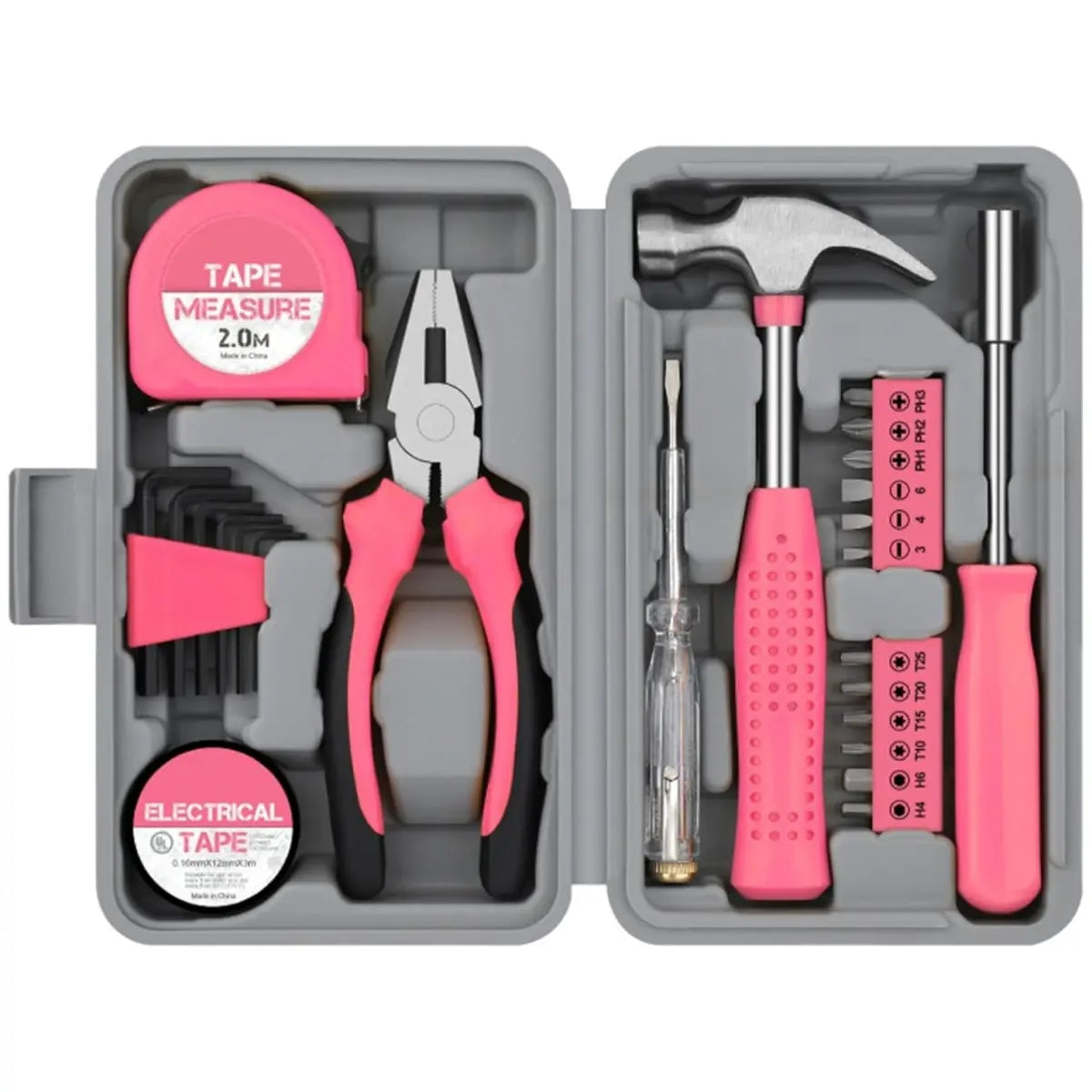 Small Household Tool Set, Multifunctional Gift Tools, Hardware Set Pliers Tape Measure Hammer Home Maintenance Toolbox Combination Set