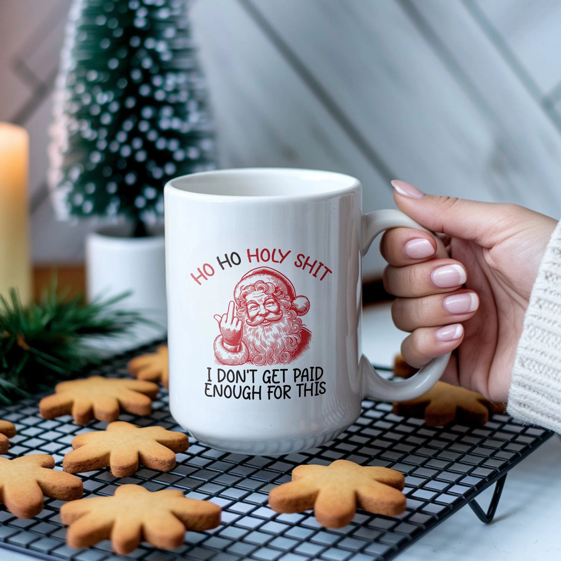 Ho Ho Holy Shit Coffee Mug Drinkware Printed