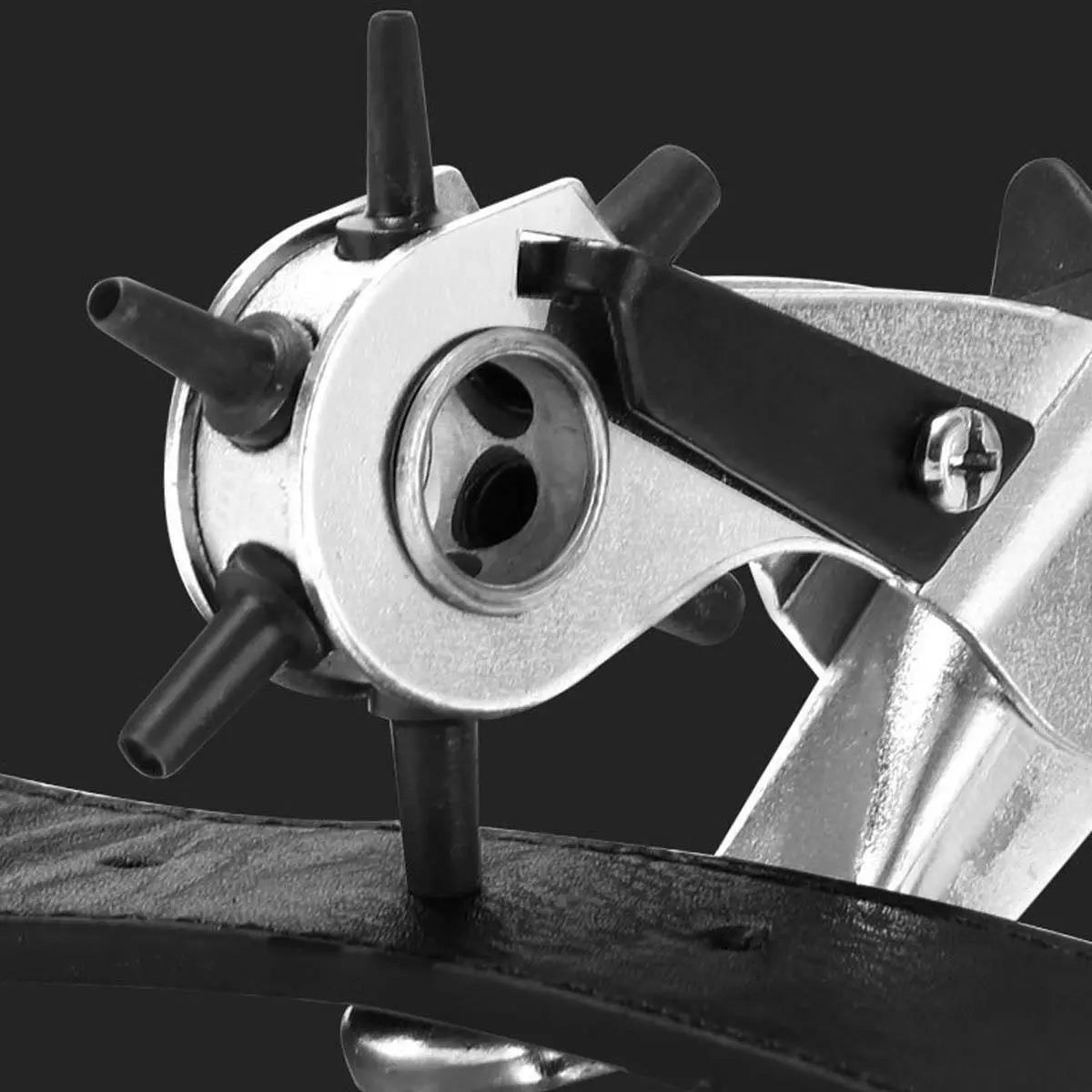 Multifunctional Belt Hole Punching Tool, Professional PU Leather Paper Hole Punching Tools, Portable Handheld Hole Punch for Home & Daily Industrial Use